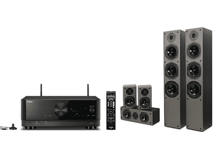 PRODUKT PO EKSPOZYCJI - Kino domowe YAMAHA MusicCast RX-V4A + Prism Audio Falcon HT500 Czarny