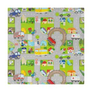 Mata edukacyjna dla niemowląt piankowa puzzle 120x120 cm samochody Rebel