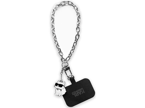 Pasek KARL LAGERFELD Universal Hand Strap Srebrny KLUCHCSKPK