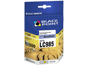 Tusz BLACK POINT BPBLC985Y Żółty Zamiennik Brother LC985Y