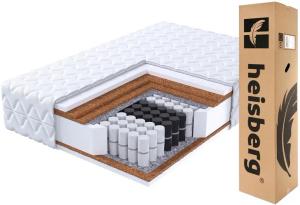 MATERAC 140x200 BIS pocket stref SUPER TWARDY 3X KOKOS H4/H5 23 cm HEISBERG