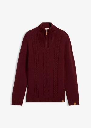 Sweter ze wzorem w warkocze