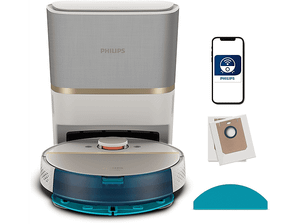 Robot odkurzająco-mopujący PHILIPS XU7100/02 Seria Aqua 7000 Biało-złoty