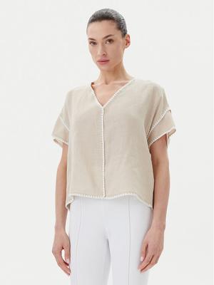 ICONA Bluzka RP5LE004 Beżowy Relaxed Fit