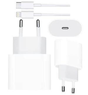 SZYBKA ŁADOWARKA USB-C 20W + KABEL USB-C LIGHTNING 1M DO IPHONE