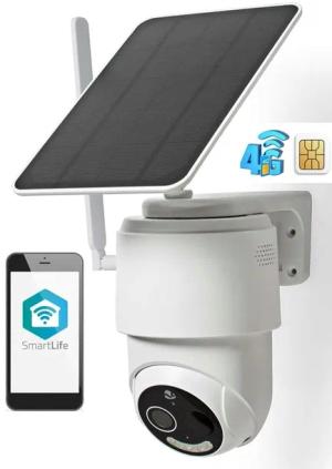 Kamera 4G LTE Nedis Solar FULL HD 2MP 360° SIM PIR Kolorowy Noktowizor