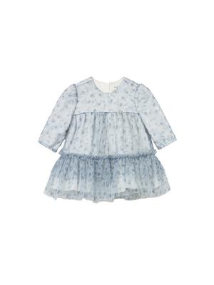 Mayoral Sukienka elegancka 2817 Niebieski Regular Fit