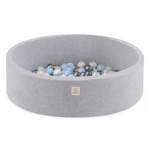 Suchy Basen z Kulkami 90x30 Basen Piankowy Szary Smart 200 piłek MISIOO