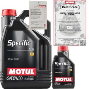 MOTUL SPECIFIC 0720 5W30 6L RENAULT RN0720 MB 226.51 + ZAWIESZKA