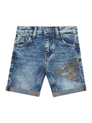 Guess Szorty jeansowe N5GD16 D41E0 Niebieski Regular Fit