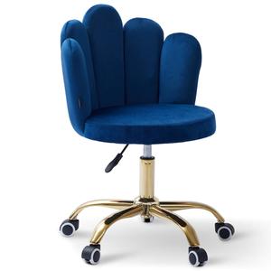 Krzesło obrotowe muszelka DC-6092S | Granatowy welur | OUTLET