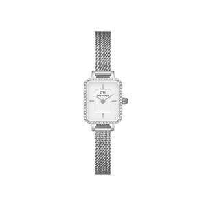 Daniel Wellington DW Watch Quadro Mini Lumine Bezel Silver 15.4x18.2mm