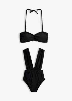 Kostium kąpielowy typu bandeau + górą bikini bandeau (2 części)