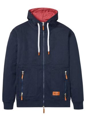 Bluza rozpinana z kapturem, loose fit, z miękkiej mieszanki bawełny
