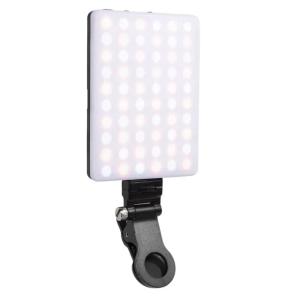 Lampka LED Telefonu Klips Selfie Lampa Zdjęć Makijażu Kosmetyczna Czarna