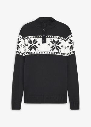 Sweter w norweski wzór o kroju regular fit