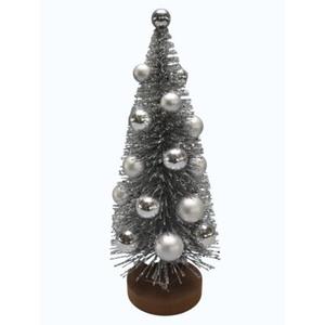 Figura ozdobna choinka z bombkami 40 cm