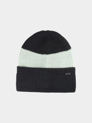 4F czapka chłopięca beanie o strukturze typu wafel 4FJWAW25ACAPM601 zielona (one size)