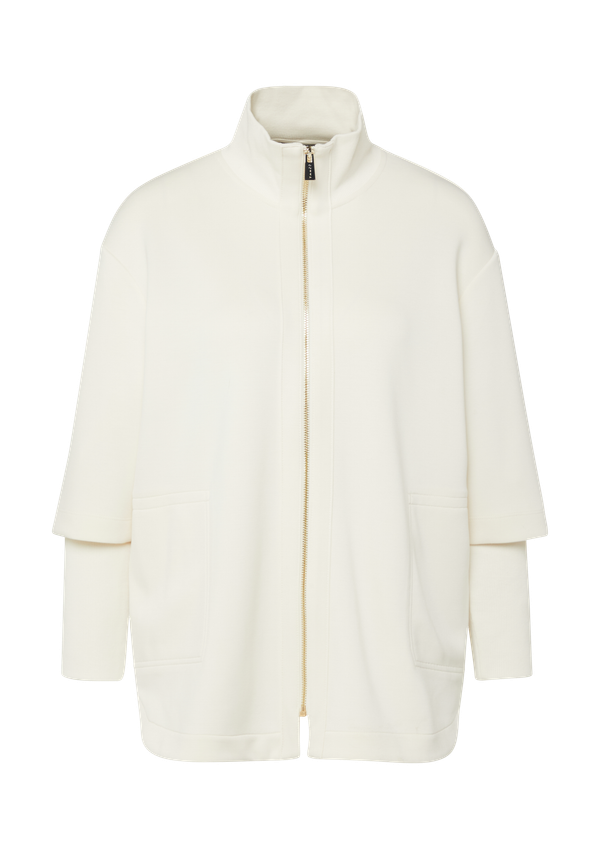 Bluza dresowa z miękkiego detalu z prążkowanymi detalami