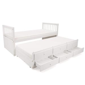 Łóżko dziecięce podwójne OTIS z szufladami 90x200 | OUTLET