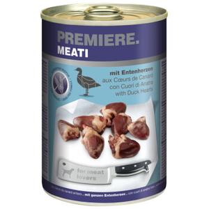 PREMIERE Meati mokra karma dla psów, Adult Kacze serca 24x400 g