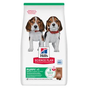 Hill's Science Plan sucha karma pies, Medium Puppy, z jagnięciną i ryżem 14 kg