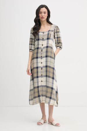 Barbour sukienka z dodatkiem lnu Ballina