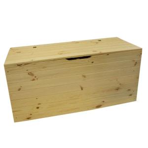 Duża Drewniana Skrzynia Ogród 100x40x50 cm 200L Skrzynka Dekoracja Kufer
