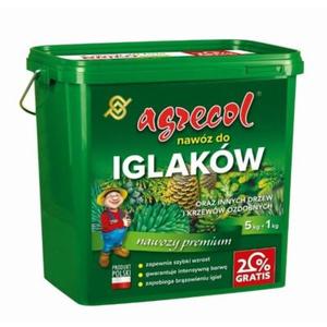 Nawóz do iglaków 5 kg + 1 kg gratis Agrecol