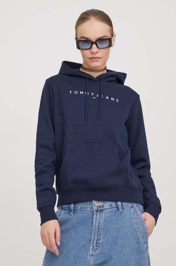 Tommy Jeans bluza z kapturem damska bawełniana z elastanem