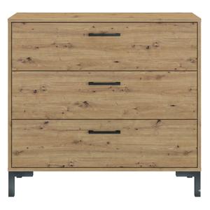 Komoda z szufladami NEVIO 09 dąb artisan/czarny