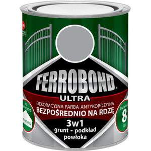 Farba antykorozyjna FERROBOND ULTRA półmat szary RAL 7035 0,7 l