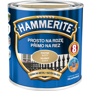 Farba Prosto Na Rdzę Złoty Połysk 2,5 l Hammerite