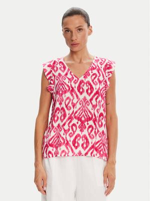 Pieces Bluzka Nya 17147804 Różowy Regular Fit