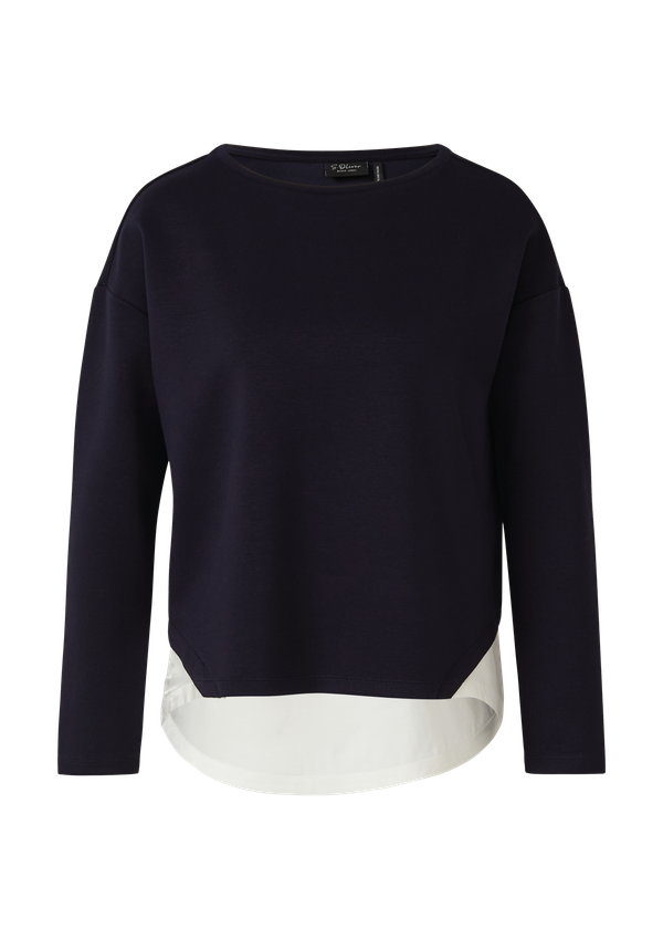Bluza typu scuba o warstwowym wyglądzie