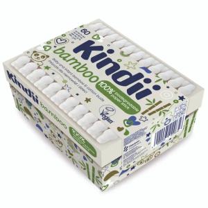 Kindii Bamboo Patyczki dla niemowląt i dzieci, 60 szt