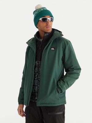 Quiksilver Kurtka przejściowa Overcast 3K EQYJK04202 Zielony Regular Fit