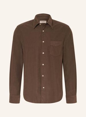 Officine Générale Koszula Sztruksowa Benoit Comfort Fit braun