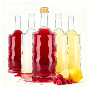 45 szt. - Butelki 500 ml Fala z zakrętkami Butelka na sok nalewkę bimber