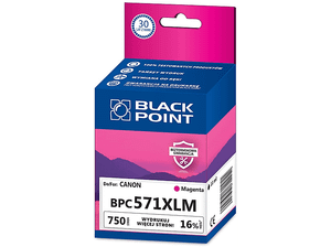 Wkład atramentowy BLACK POINT BPC571XLM Zamiennik Canon CLI-571MXL