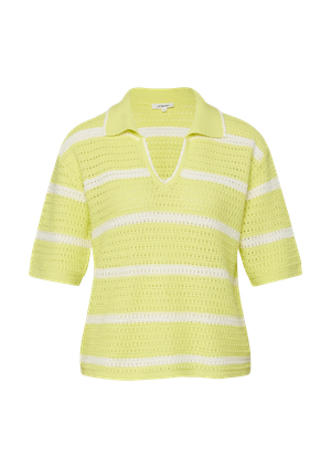 Polo z dzianiny z dekoltem w serek o kroju Relaxed Fit