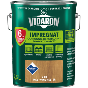 Impregnat Powłokotwórczy Ochronno-Dekoracyjny Dąb Winchester V18 4,5 l VIDARON