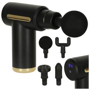 PISTOLET DO MASAŻU 4W1 LED MASSAGE GUN 99 POZIOMÓW MASAŻER PLECÓW I CIAŁA