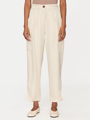 Marella Spodnie materiałowe Aia 2515131071 Beżowy Loose Fit