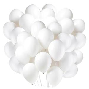 BALONY BIAŁE Pastel na Chrzest Urodziny 100szt Girlanda Balonowa Duże