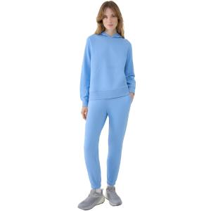 4F spodnie z dzianiny french terry z kolekcji basic 4FWMM00TTROF1138 błękitne baby blue (M)