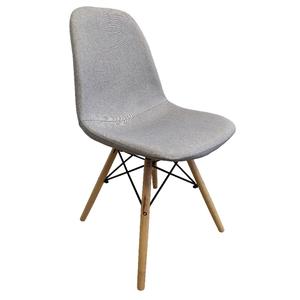 NOWOCZESNE KRZESŁO EM08-1F MATERIAŁ SZARY (LIGHT GREY FABRIC) - OUTLET