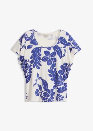 T-shirt z miękkiej mieszanki wiskozy