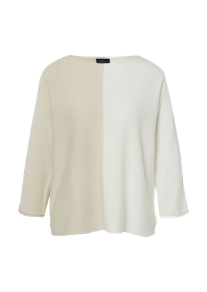 Sweter z cienkiej dzianiny z nietoperzowymi rękawami z mieszanki modalu