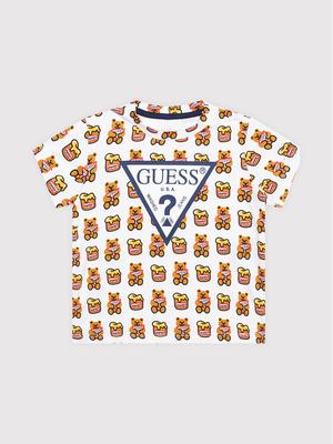 Guess T-Shirt H1YT00 K6YW1 Biały Regular Fit